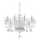 Ideal Lux - Kristalni luster na lancu NEGRESCO 8xE14/28W/230V pr. 73,5 cm prozirna