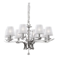 Ideal Lux - Kristalni luster na lancu PEGASO 8xE14/28W/230V pr. 76 cm sjajni krom
