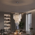 Ideal Lux - Kristalni luster na sajli CARLTON 12xE14/40W/230V pr. 50 cm sjajni krom
