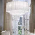 Ideal Lux - Kristalni luster na sajli OPERA 10xE27/60W/230V pr. 90 cm bijela