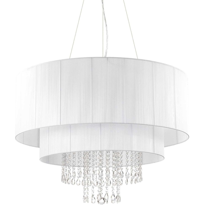 Ideal Lux - Kristalni luster na sajli OPERA 10xE27/60W/230V pr. 90 cm bijela