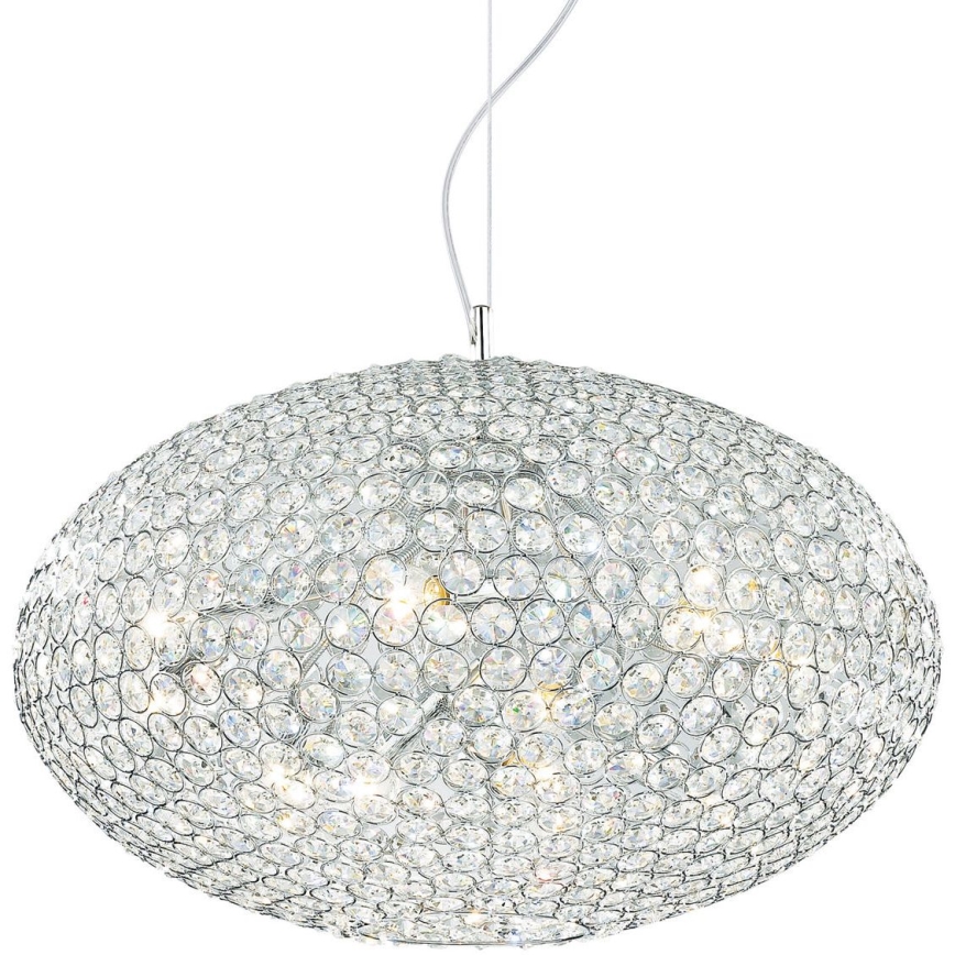 Ideal Lux - Kristalni luster na sajli ORION 12xE14/40W/230V pr. 60 cm srebrna