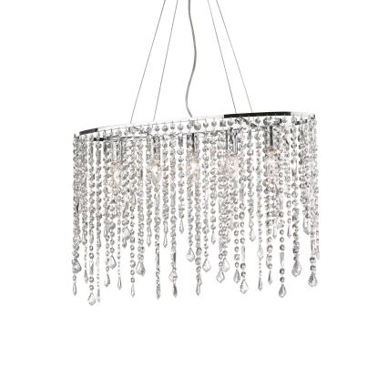 Ideal Lux - Kristalni luster na sajli RAIN 5xE14/40W/230V prozirna