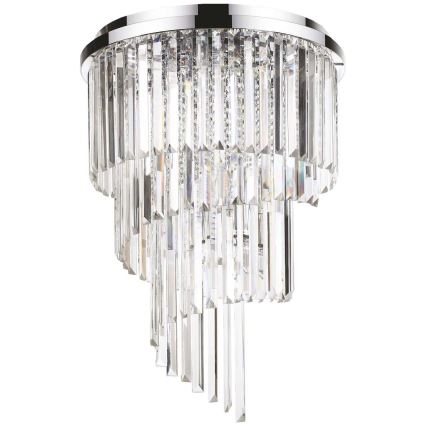 Ideal Lux - Kristalni nadgradni luster CARLTON 12xE14/40W/230V pr. 50 cm sjajni krom