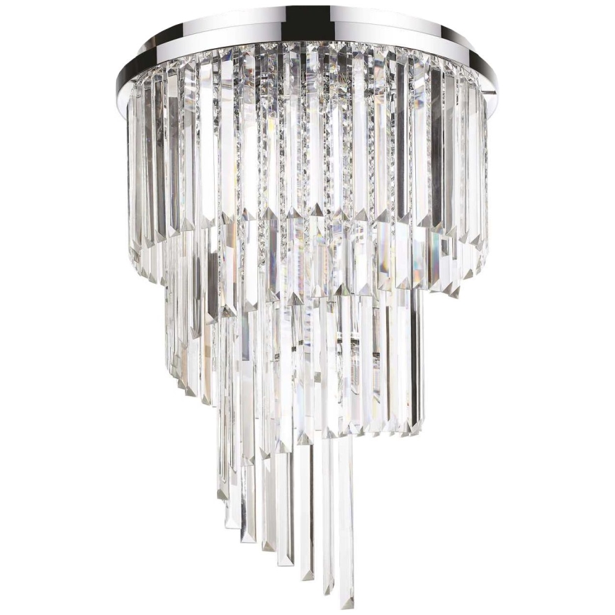 Ideal Lux - Kristalni nadgradni luster CARLTON 12xE14/40W/230V pr. 50 cm sjajni krom