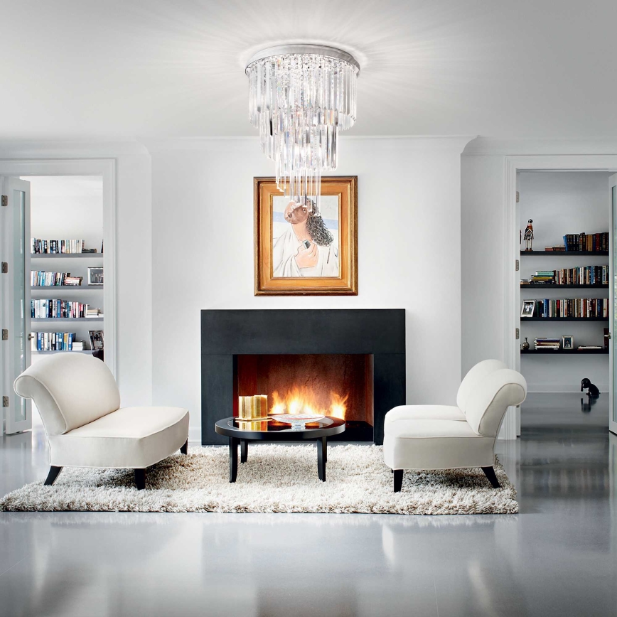 Ideal Lux - Kristalni nadgradni luster CARLTON 12xE14/40W/230V pr. 50 cm sjajni krom