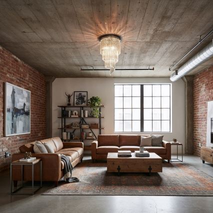 Ideal Lux - Kristalni nadgradni luster CARLTON 8xE14/40W/230V pr. 40 cm sjajni krom