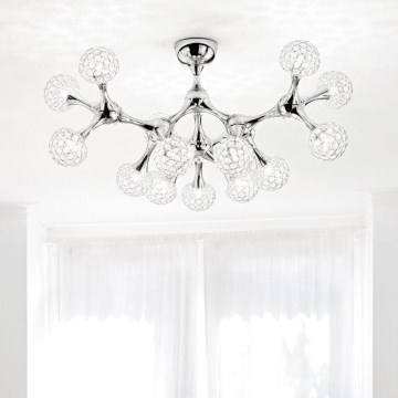 Ideal Lux - Kristalni nadgradni luster NODI 15xG9/40W/230V sjajni krom