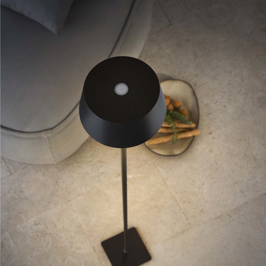 Ideal Lux - LED vanjska lampa s dodirnim prigušivačem PURE LED/1,5W/3,7V 2200 mAh CRI 90 IP54 crna