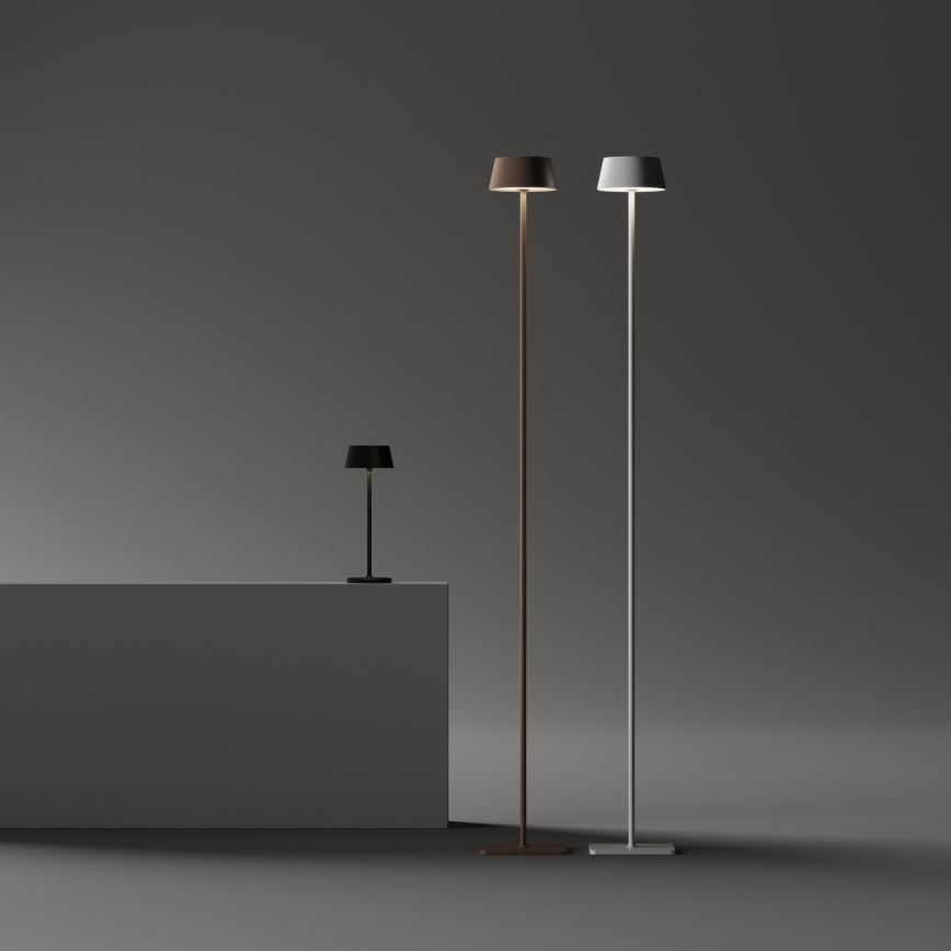 Ideal Lux - LED vanjska lampa s dodirnim prigušivačem PURE LED/1,5W/3,7V 2200 mAh CRI 90 IP54 crna