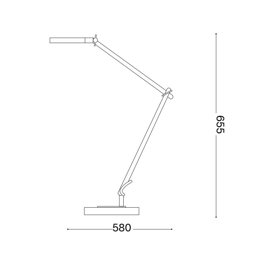 Ideal Lux - LED prigušivačka dodirna stolna lampa FUTURA LED/12,5W/230V crna