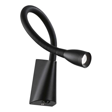 Ideal Lux - LED fleksibilna lampa GOOSE LED/3W/230V CRI 90 crna