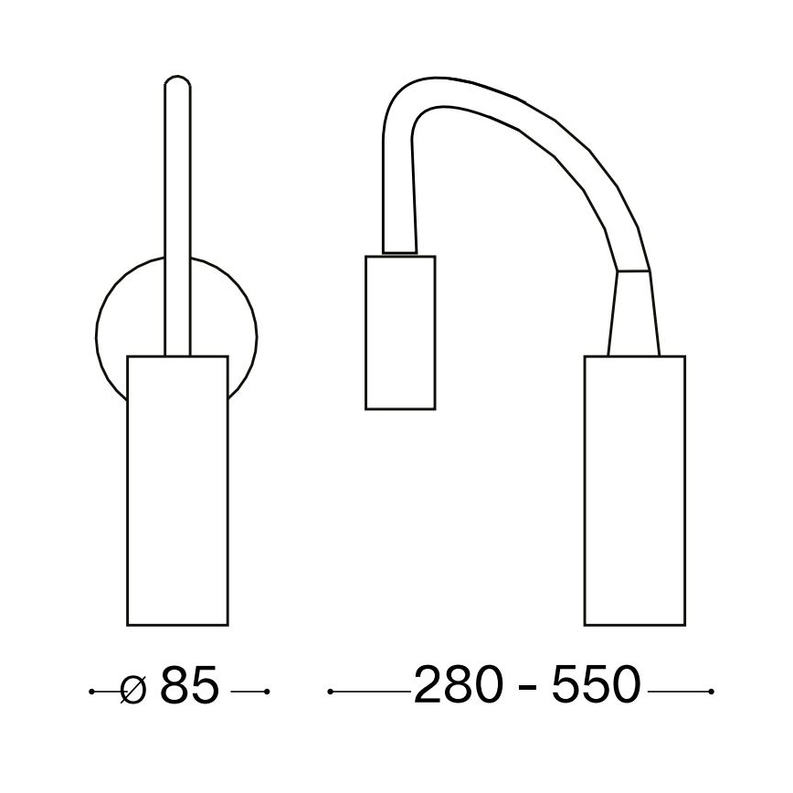 Ideal Lux - LED Fleksibilna lampica FOCUS LED/3,5W/230V CRI 90 bijela