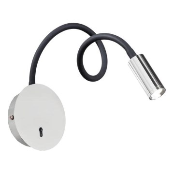 Ideal Lux - LED Fleksibilna lampica FOCUS LED/3,5W/230V CRI 90 siva/sjajni krom