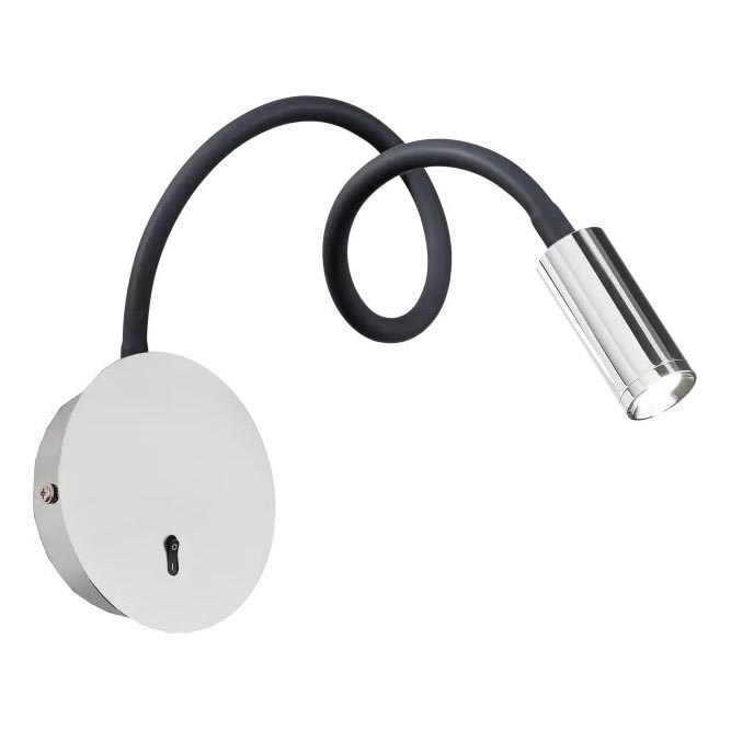 Ideal Lux - LED Fleksibilna lampica FOCUS LED/3,5W/230V CRI 90 siva/sjajni krom
