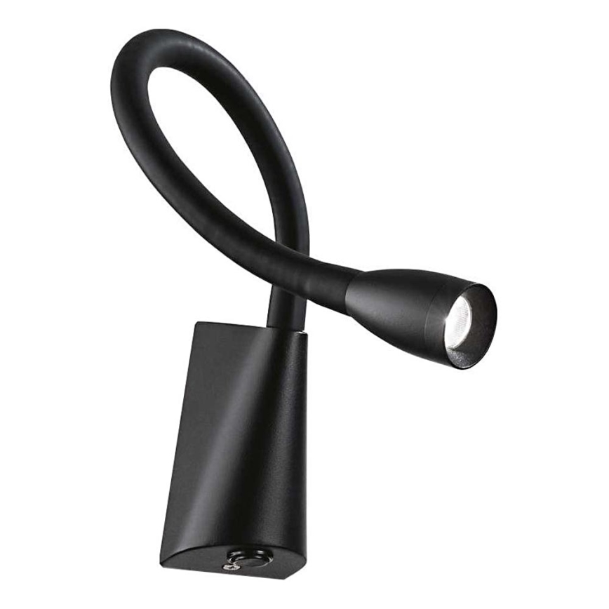 Ideal Lux - LED Fleksibilna lampica GOOSE LED/3W/230V CRI 90 crna