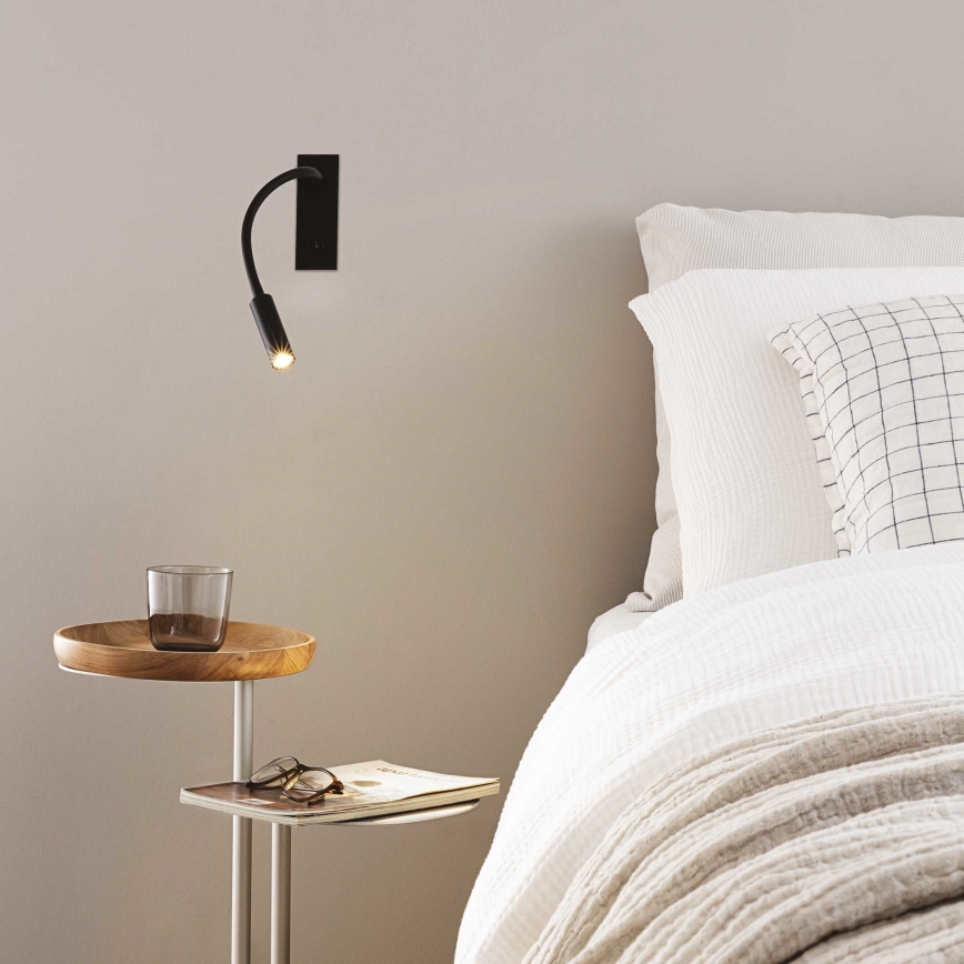 Ideal Lux - LED Fleksibilna lampica IO LED/3W/230V CRI 90 crna