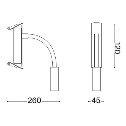 Ideal Lux - LED Fleksibilna lampica IO LED/3W/230V CRI 90 crna