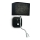 Ideal Lux - LED Fleksibilna zidna lampa 1xE14/40W/230V + LED/1W/230V crna