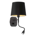 Ideal Lux - LED fleksibilna zidna lampa NORDIK 1xE14/40W + LED/1,5W/230V