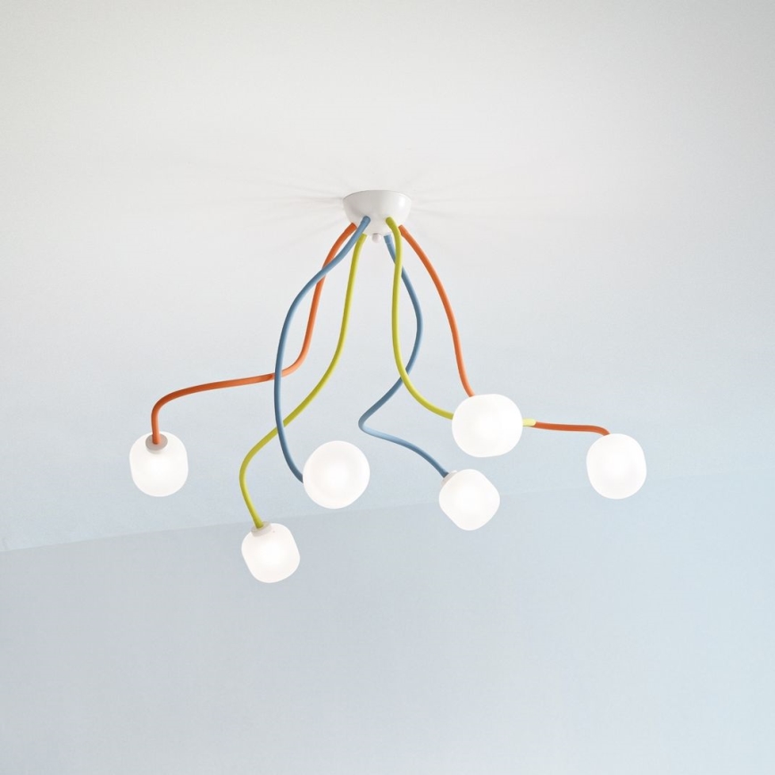 Ideal Lux - LED Fleksibilni nadgradni luster OCTOPUS 6xG9/3W/230V šarena