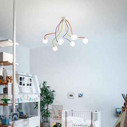 Ideal Lux - LED Fleksibilni nadgradni luster OCTOPUS 6xG9/3W/230V šarena