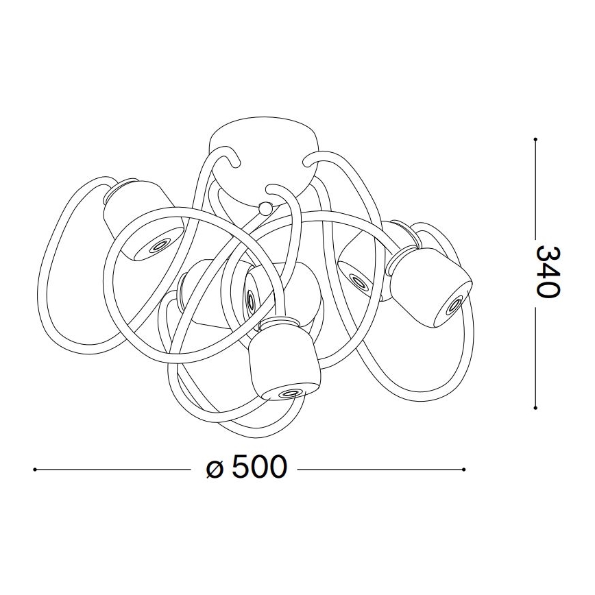 Ideal Lux - LED Fleksibilni nadgradni luster OCTOPUS 6xG9/3W/230V šarena