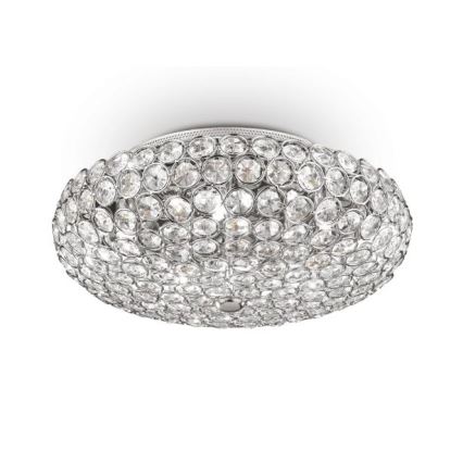 Ideal Lux - LED Kristalna stropna svjetiljka KING 5xG9/3W/230V pr. 38 cm sjajni krom