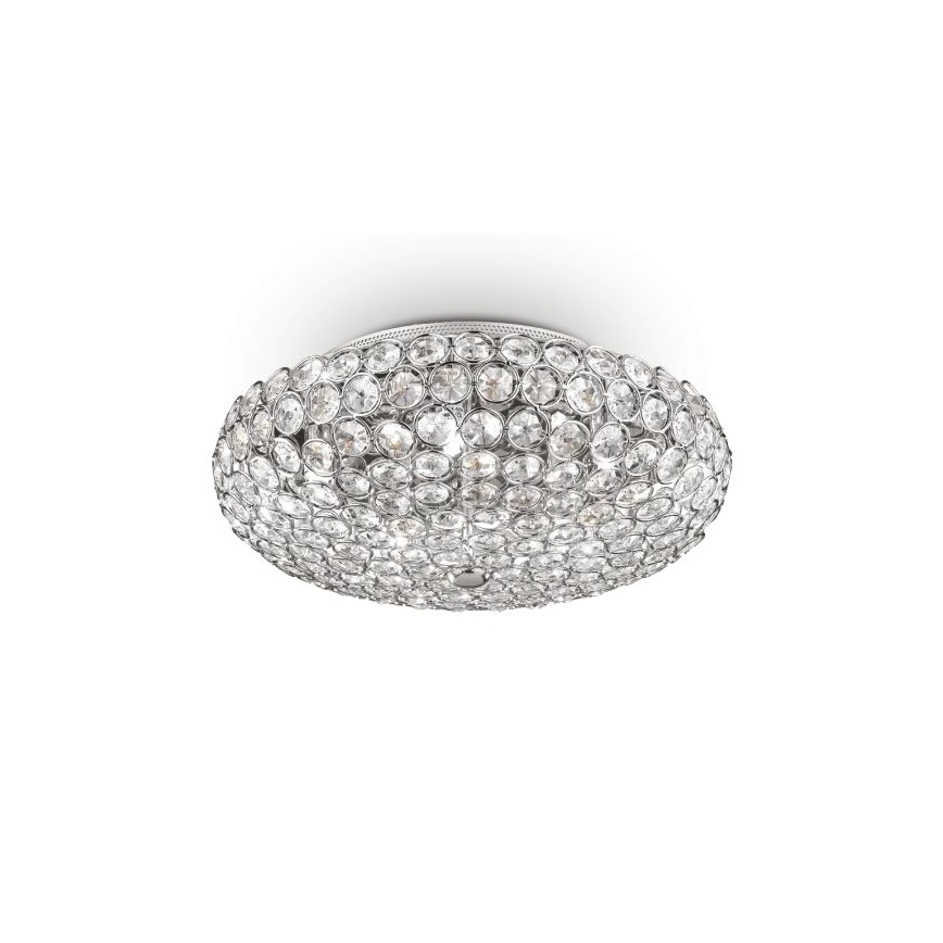 Ideal Lux - LED Kristalna stropna svjetiljka KING 5xG9/3W/230V pr. 38 cm sjajni krom
