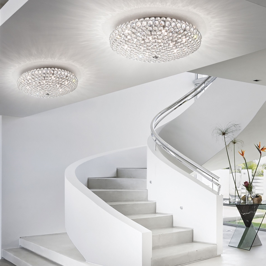 Ideal Lux - LED Kristalna stropna svjetiljka KING 5xG9/3W/230V pr. 38 cm sjajni krom