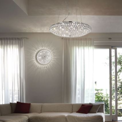 Ideal Lux - LED Kristalna stropna svjetiljka KING 5xG9/3W/230V pr. 38 cm sjajni krom