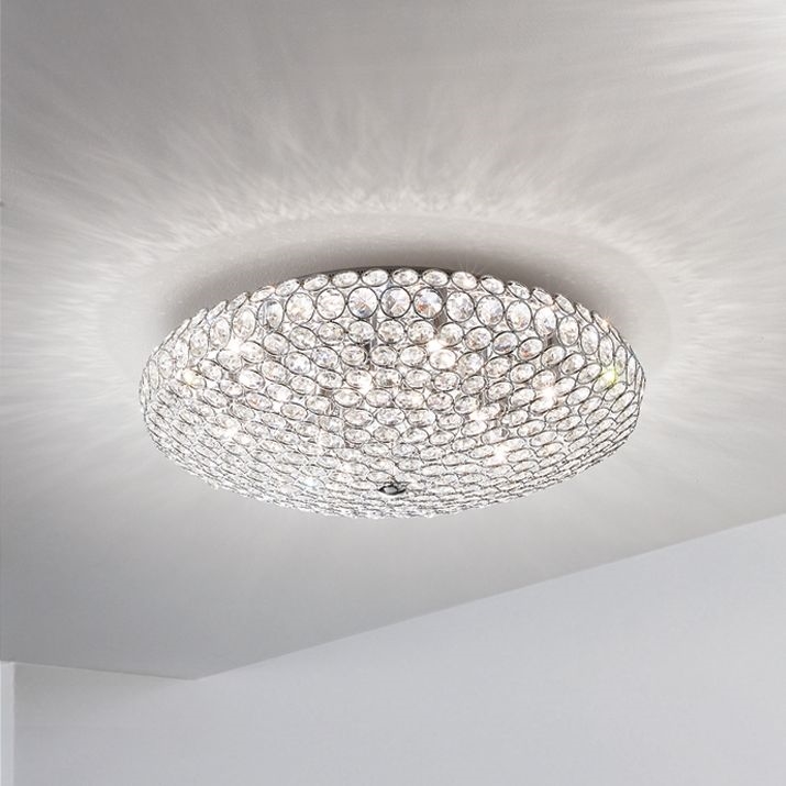 Ideal Lux - LED Kristalna stropna svjetiljka KING 5xG9/3W/230V pr. 38 cm sjajni krom