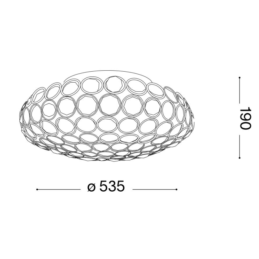 Ideal Lux - LED Kristalna stropna svjetiljka KING 9xG9/3W/230V pr. 53,5 cm sjajni krom
