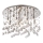Ideal Lux - LED Kristalna stropna svjetiljka MOONLIGHT 12xG9/3W/230V pr. 60 cm sjajni krom