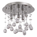 Ideal Lux - LED Kristalna stropna svjetiljka MOONLIGHT 5xG9/3W/230V pr. 26 cm sjajni krom