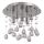 Ideal Lux - LED Kristalna stropna svjetiljka MOONLIGHT 5xG9/3W/230V pr. 26 cm sjajni krom