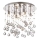 Ideal Lux - LED Kristalna stropna svjetiljka MOONLIGHT 8xG9/3W/230V pr. 40 cm sjajni krom