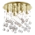 Ideal Lux - LED Kristalna stropna svjetiljka MOONLIGHT 8xG9/3W/230V pr. 40 cm zlatna