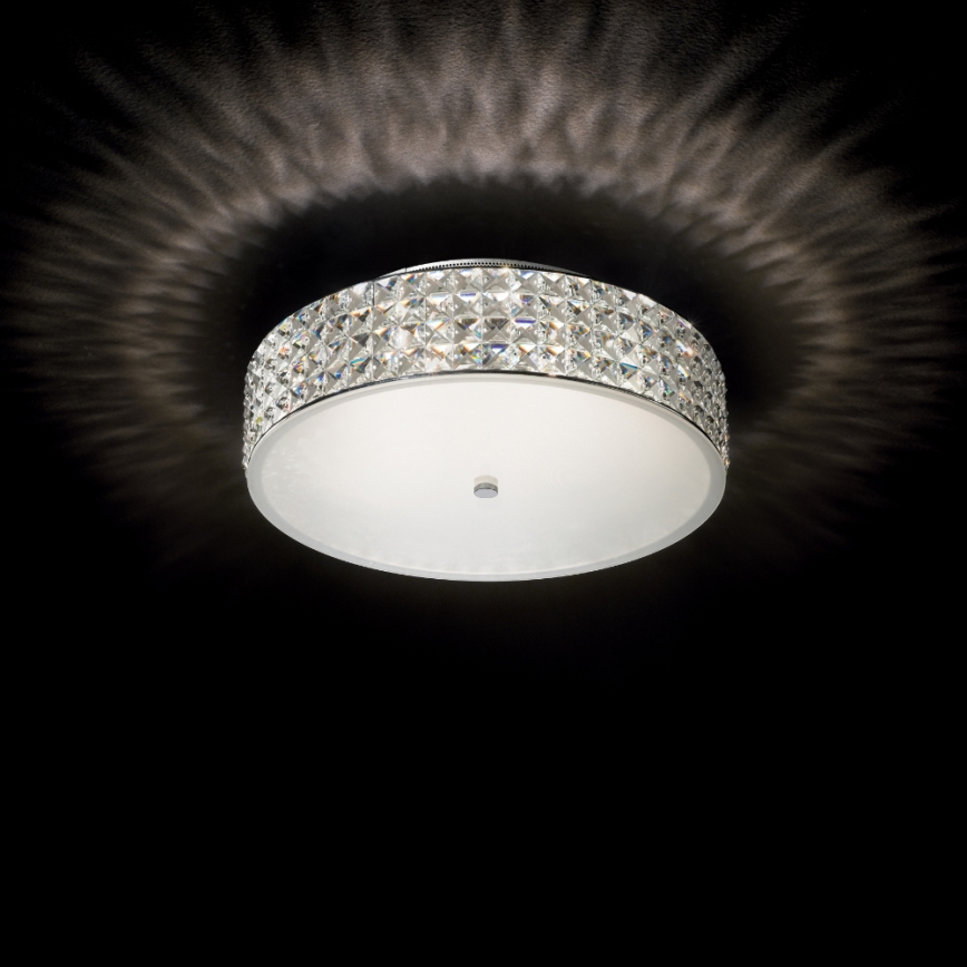 Ideal Lux - LED Kristalna stropna svjetiljka ROMA 6xG9/3W/230V pr. 40 cm sjajni krom