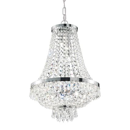 Ideal Lux - LED Kristalni luster na lancu CAESAR 12xG9/3W/230V pr. 55 cm sjajni krom