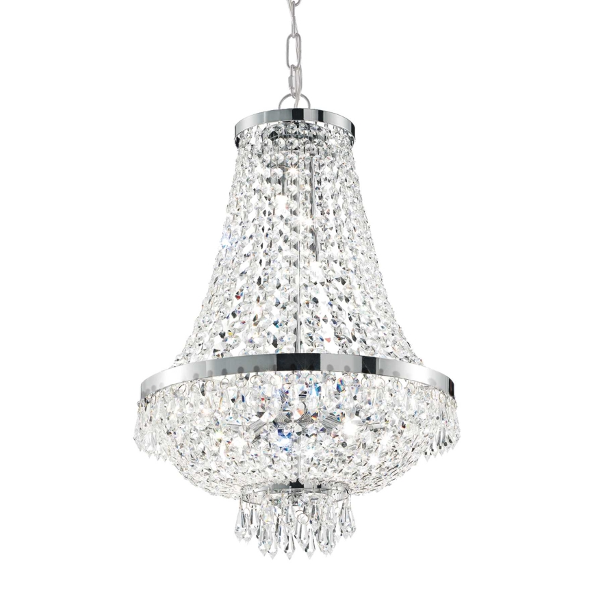 Ideal Lux - LED Kristalni luster na lancu CAESAR 12xG9/3W/230V pr. 55 cm sjajni krom