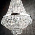 Ideal Lux - LED Kristalni luster na lancu CAESAR 6xG9/3W/230V pr. 38 cm sjajni krom