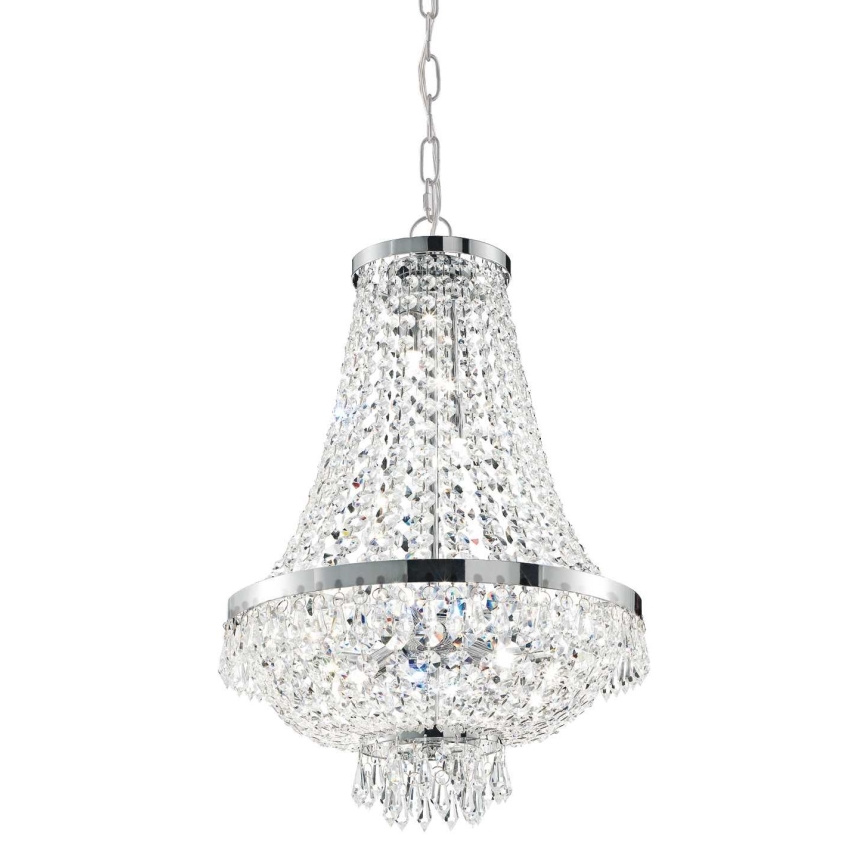 Ideal Lux - LED Kristalni luster na lancu CAESAR 9xG9/3W/230V pr. 45 cm sjajni krom
