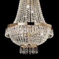 Ideal Lux - LED Kristalni luster na lancu CAESAR 9xG9/3W/230V pr. 45 cm zlatna