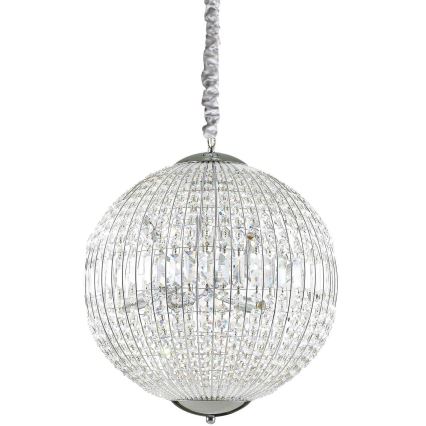 Ideal Lux - LED Kristalni luster na lancu LUXOR 8xG9/3W/230V pr. 50 cm prozirna