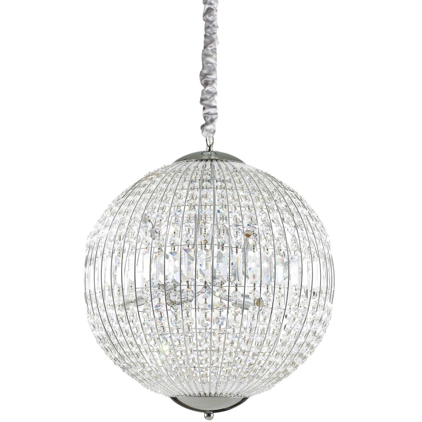 Ideal Lux - LED Kristalni luster na lancu LUXOR 8xG9/3W/230V pr. 50 cm prozirna