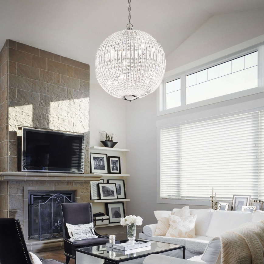 Ideal Lux - LED Kristalni luster na lancu LUXOR 8xG9/3W/230V pr. 50 cm prozirna