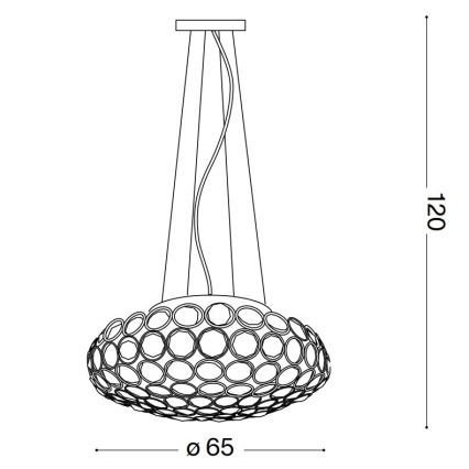 Ideal Lux - LED Kristalni luster na sajli KING 12xG9/3W/230V pr. 65 cm sjajni krom