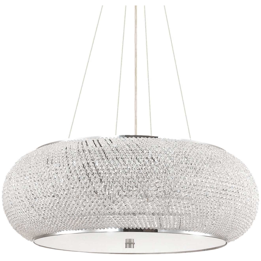 Ideal Lux - LED kristalni luster na sajli PASHA 14xE14/40W/230V promjer 65 cm sjajni krom