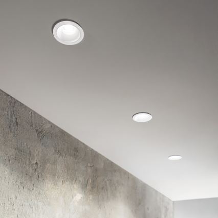 Ideal Lux - LED kupaonska ugradna svjetiljka GAME TRIM LED/11W/230V 3000K CRI 90 Ø 8,5 cm IP65 bijela